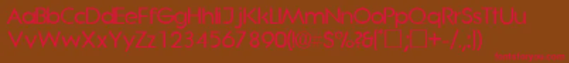 SaborsskRegular Font – Red Fonts on Brown Background