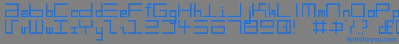Шрифт EppsText – синие шрифты на сером фоне