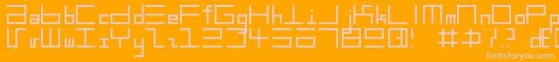 フォントEppsText – オレンジの背景にピンクのフォント
