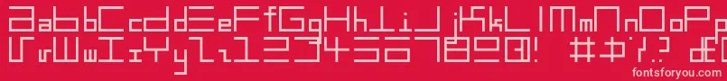 EppsText Font – Pink Fonts on Red Background