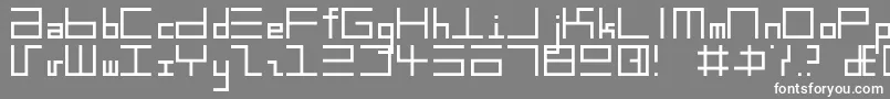 フォントEppsText – 灰色の背景に白い文字