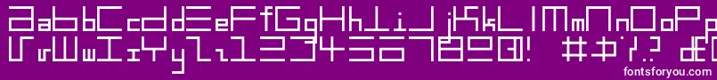 EppsText Font – White Fonts on Purple Background