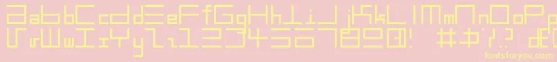 EppsText Font – Yellow Fonts on Pink Background