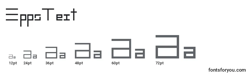 Размеры шрифта EppsText