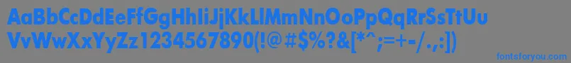 FuturisBold80b Font – Blue Fonts on Gray Background