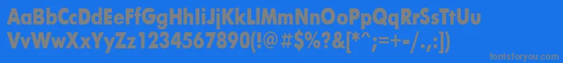 FuturisBold80b Font – Gray Fonts on Blue Background