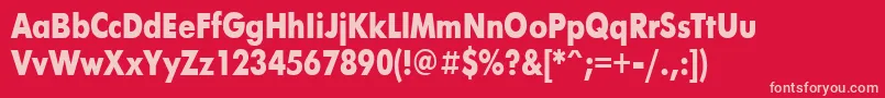 FuturisBold80b Font – Pink Fonts on Red Background