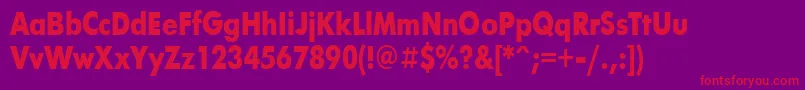 FuturisBold80b Font – Red Fonts on Purple Background