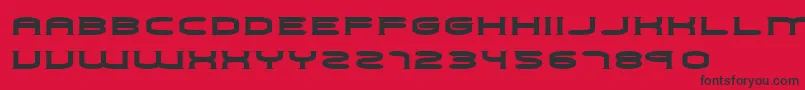 Police Choker – polices noires sur fond rouge