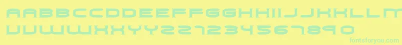 More about Choker Font Choker Font – Green Fonts on Yellow Background