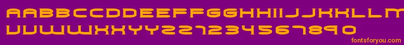 フォントChoker – 紫色の背景にオレンジのフォント