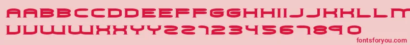 Police Choker – polices rouges sur fond rose