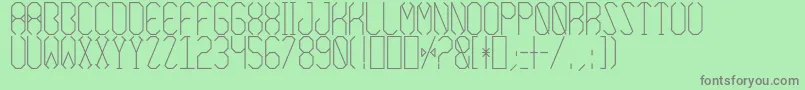 AzimuthRegular Font – Gray Fonts on Green Background