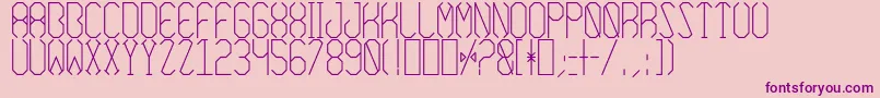 AzimuthRegular Font – Purple Fonts on Pink Background