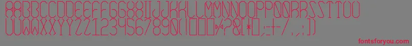 AzimuthRegular Font – Red Fonts on Gray Background