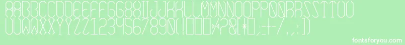 AzimuthRegular Font – White Fonts on Green Background