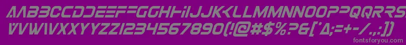 Eurofightercondital Font – Gray Fonts on Purple Background