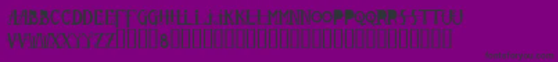Glovebox Font – Black Fonts on Purple Background