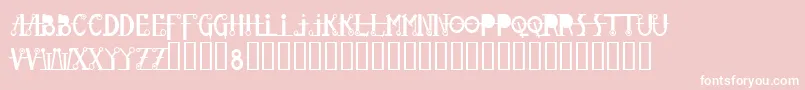 Glovebox Font – White Fonts on Pink Background