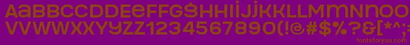 Manophiser Font – Brown Fonts on Purple Background