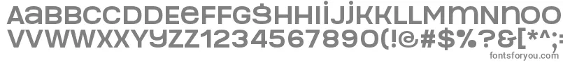 フォントManophiser – 白い背景に灰色の文字