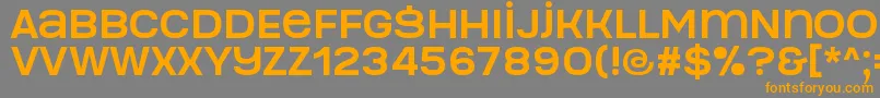 Manophiser Font – Orange Fonts on Gray Background