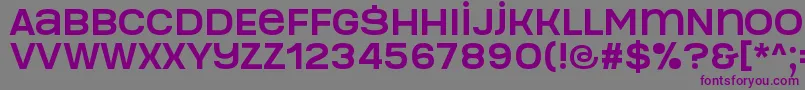 Manophiser-Schriftart – Violette Schriften auf grauem Hintergrund