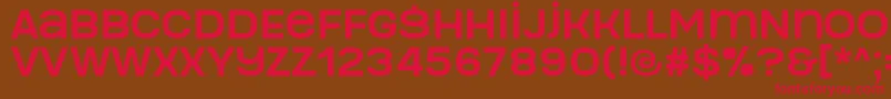 Manophiser Font – Red Fonts on Brown Background