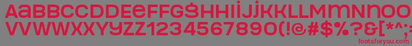 Manophiser Font – Red Fonts on Gray Background