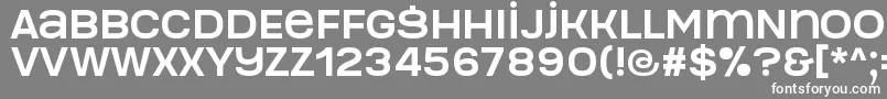 Manophiser Font – White Fonts on Gray Background