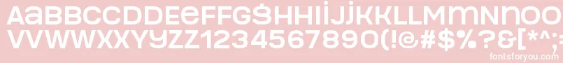 フォントManophiser – ピンクの背景に白い文字