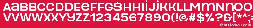 Manophiser Font – White Fonts on Red Background