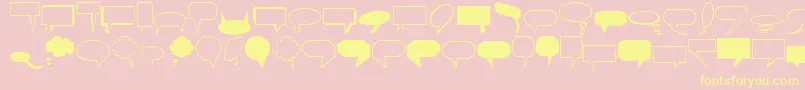 TennesseeRegular Font – Yellow Fonts on Pink Background