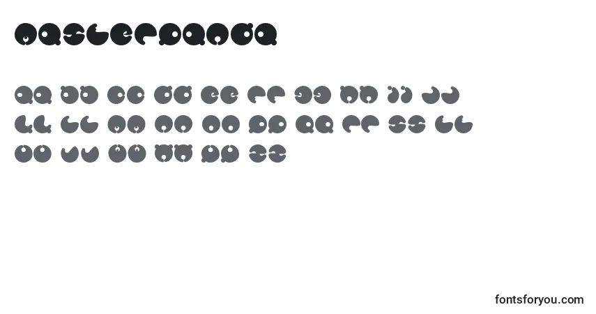 Czcionka Masterpanda – alfabet, cyfry, specjalne znaki