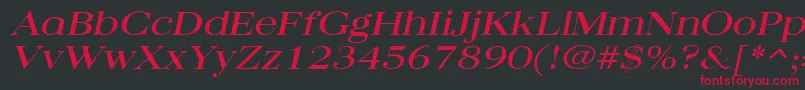 fuente QuantasbroadItalic – Fuentes Rojas Sobre Fondo Negro
