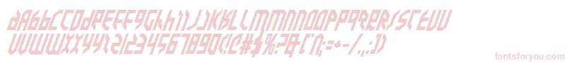 Шрифт ValkyrieBoldItalic – розовые шрифты на белом фоне