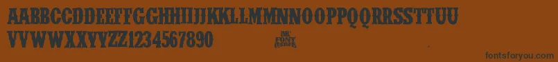 IfcWildrodeoBold2 Font – Black Fonts on Brown Background