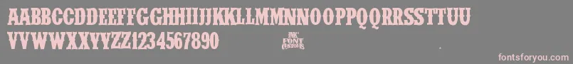 IfcWildrodeoBold2 Font – Pink Fonts on Gray Background