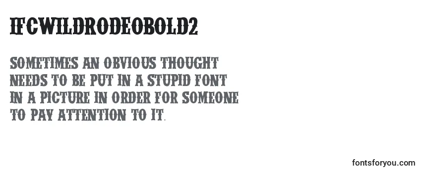 IfcWildrodeoBold2-fontti