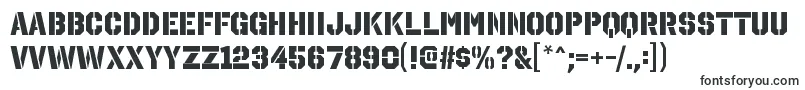 OctinstencilhvRegular Font – Fonts for KOMPAS-3D