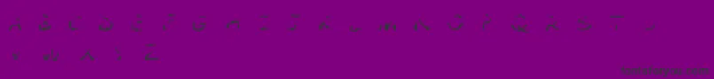 ComicTragedyFlamesBc Font – Black Fonts on Purple Background