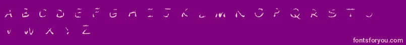 ComicTragedyFlamesBc Font – Pink Fonts on Purple Background