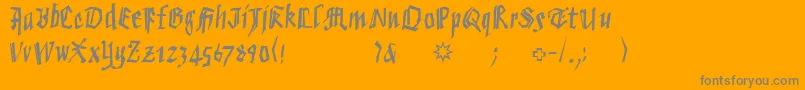 Weitere Informationen zur Verybrokenfrax-Schriftart Verybrokenfrax-Schriftart – Graue Schriften auf orangefarbenem Hintergrund