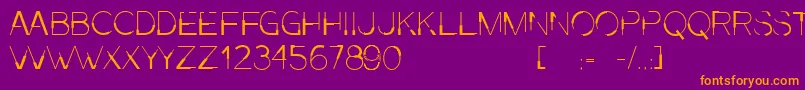 Presa Font – Orange Fonts on Purple Background
