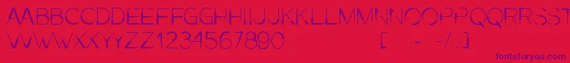 Presa Font – Purple Fonts on Red Background