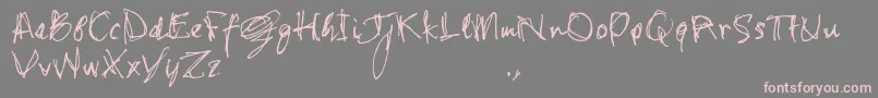 Weitere Informationen zur Shstrial-Schriftart Shstrial-Schriftart – Rosa Schriften auf grauem Hintergrund