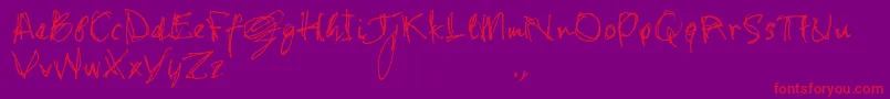 Police Shstrial – polices rouges sur fond violet