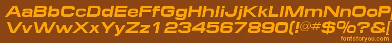 fuente MinimaExpandedSsiBoldItalic – Fuentes Naranjas Sobre Fondo Marrón