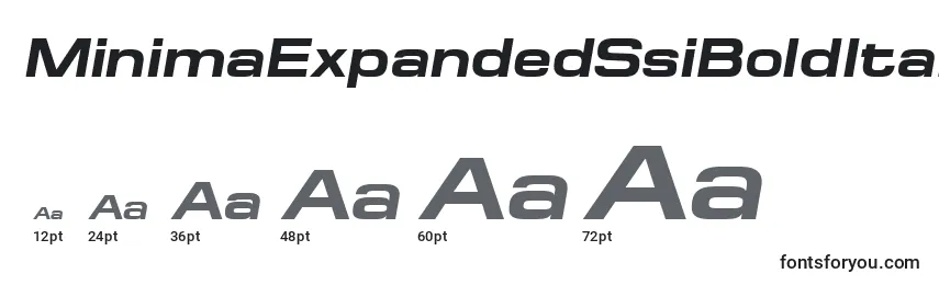 MinimaExpandedSsiBoldItalic Font Sizes