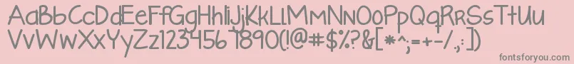 Шрифт Kglikeaskyscraperbold – серые шрифты на розовом фоне
